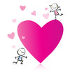 Valentine's Day romantic couple -cartoon