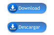 Botón descargar azul Español-English