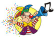 Illustration: Carneval Button Carneval Button