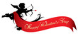 Happy valentines day banner