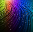 Shine rainbow wave with stars. Vector Shine rainbow wave with stars. Vector