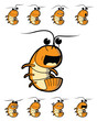 Shrimp Character with Various Emotions Shrimp Character with Various Emotions