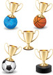 isolated gold shiny trophy cup icon sport set isolated gold shiny trophy cup icon sport set