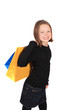 Girl with shopping bags