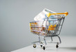 Einkaufen Wagen mit Geld h