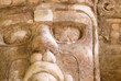 Close-up of a mask at the Temple of Masks