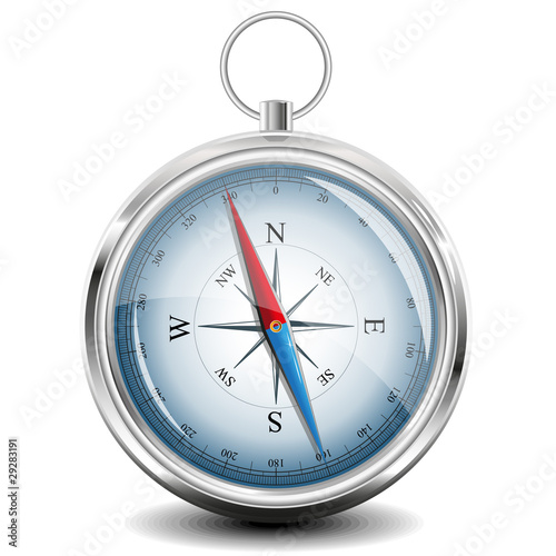 Vector: Compass with windrose. Vector Illustration. Compass with windrose. Vector Illustration.