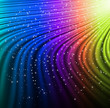 Shine rainbow wave with stars. Vector Shine rainbow wave with stars. Vector