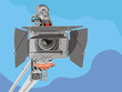 hd-camcorder on crane hd-camcorder on crane