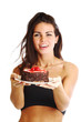 woman and cake