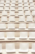 Seats in outdoor auditorium.