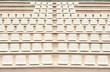 Seats in outdoor auditorium.