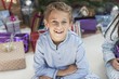 Excited Boy at Christmas