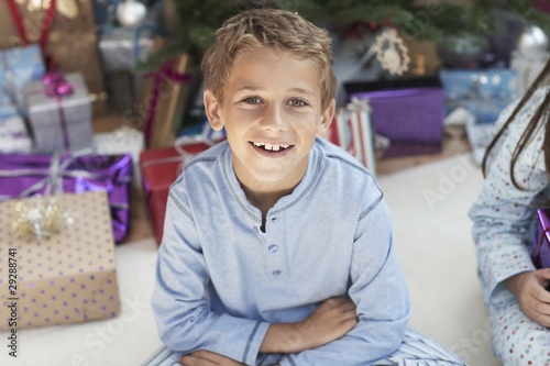 Photo: Excited Boy at Christmas Excited Boy at Christmas
