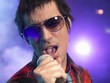 Rock Singer Performing on Stage