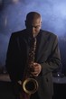 Saxophonist Playing Jazz