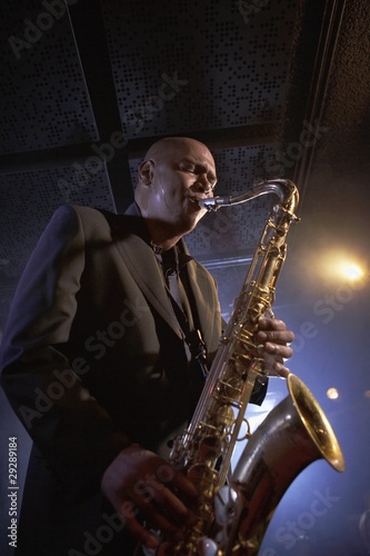 Photo: Saxophonist Playing Jazz Saxophonist Playing Jazz