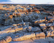 Rock formations, elevated view