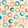 abstract bubbles in grunge