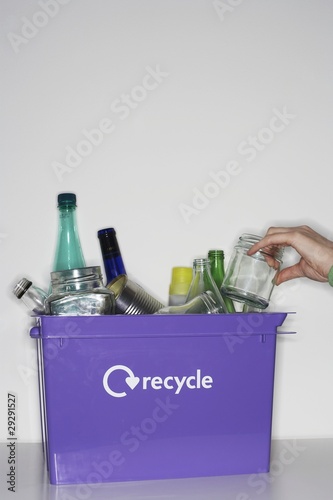 Photo: Box with Recycleables Box with Recycleables