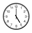 classic wall clock on the white wall classic wall clock on the white wall