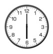 classic wall clock on the white wall classic wall clock on the white wall