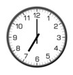 classic wall clock on the white wall classic wall clock on the white wall