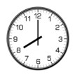 classic wall clock on the white wall classic wall clock on the white wall