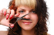 Photo: woman with scissors woman with scissors