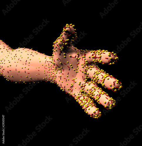 Illustration: Virus Hand 01 Virus Hand 01