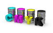 CMYK-Farbeimer