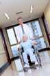 Doctor assisting a patient