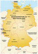 Deutschland mit Nachbarländern als SVG