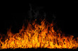 Isolated flames on black Isolated flames on black