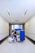 A hospital cleaner