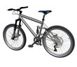 Bicycle isolated on white background