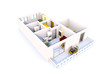 3D Apartment architecture