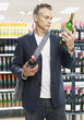 Man shopping for wine