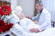 Doctor visiting senior patient