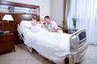 Male nurse and a patient