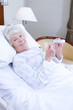 Sick elderly woman