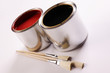 Paints and brushes
