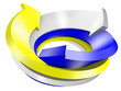 conceptual 3d rendered image of arrow