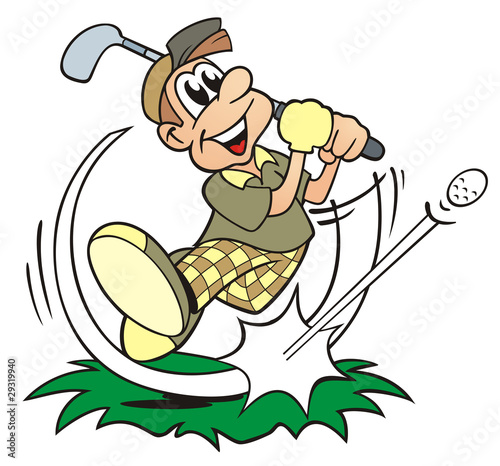 Illustration: Playing Golf Playing Golf