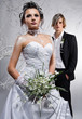 Beautiful bride and groom