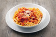 bucatini all'amatriciana bucatini all'amatriciana