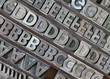 Bleibuchstaben Versalien fette Futura