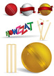 Cricket game concepts - vector illustrations