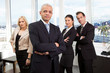 Businessman standing in front