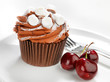 Chocolate Cake and Cherries